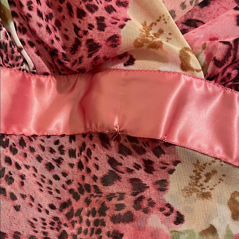 Y2K Hot Kiss Mesh Leopard Floral Cami - Picture 7 of 7